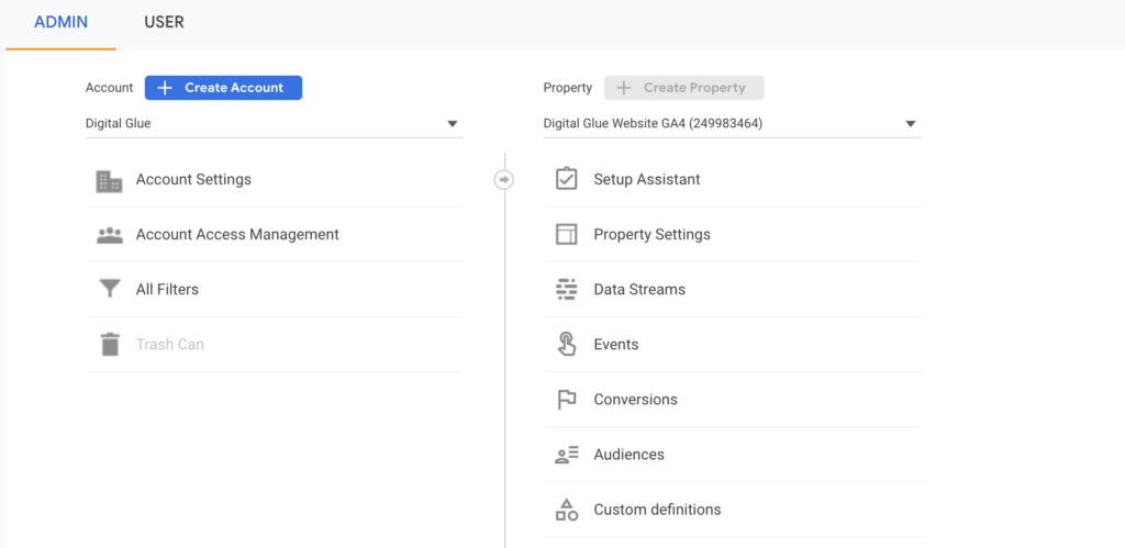 How to Set Up GA4 Step 1