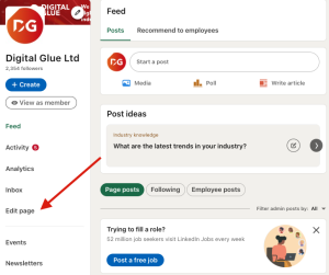 LinkedIn - Edit Page 