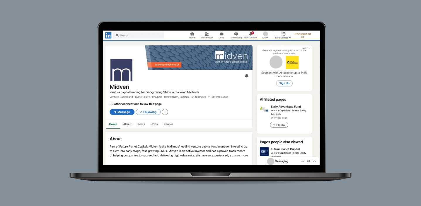 Midven | LinkedIn Profile | Digital Glue